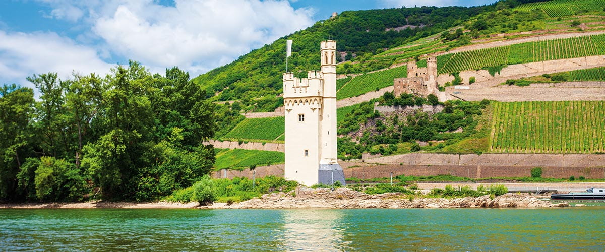 The Mouse Tower near Bingen on the Rhine, Germany